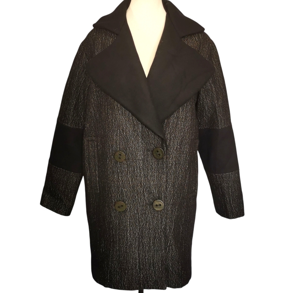 Trina Turk Vintage Wool/Wool Blend Double Breasted Coat - Sz M-L Open To Offers